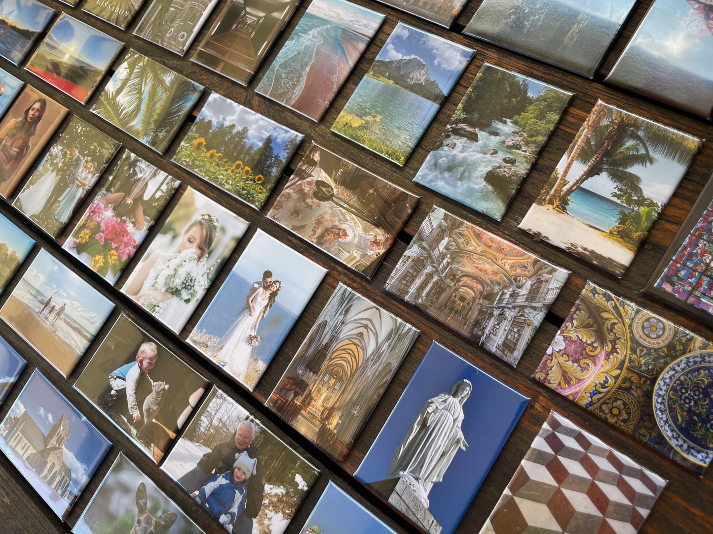 Personalized Photo Magnets – Set of 8 (Handmade)